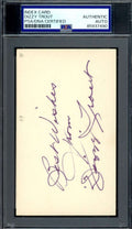 Dizzy Trout PSA DNA Signed 3x5 Index Card Autograph