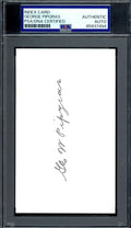 George Pipgras PSA DNA Signed 3x5 Index Card Autograph