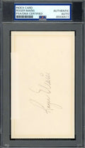 Roger Maris PSA DNA Signed 3x5 Index Card Autograph