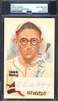 Chick Hafey PSA DNA Signed Perez Steele Postcard Cut Autograph