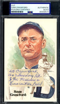Wahoo Sam Crawford PSA DNA Autograph Perez Steele Postcard Cut Signed