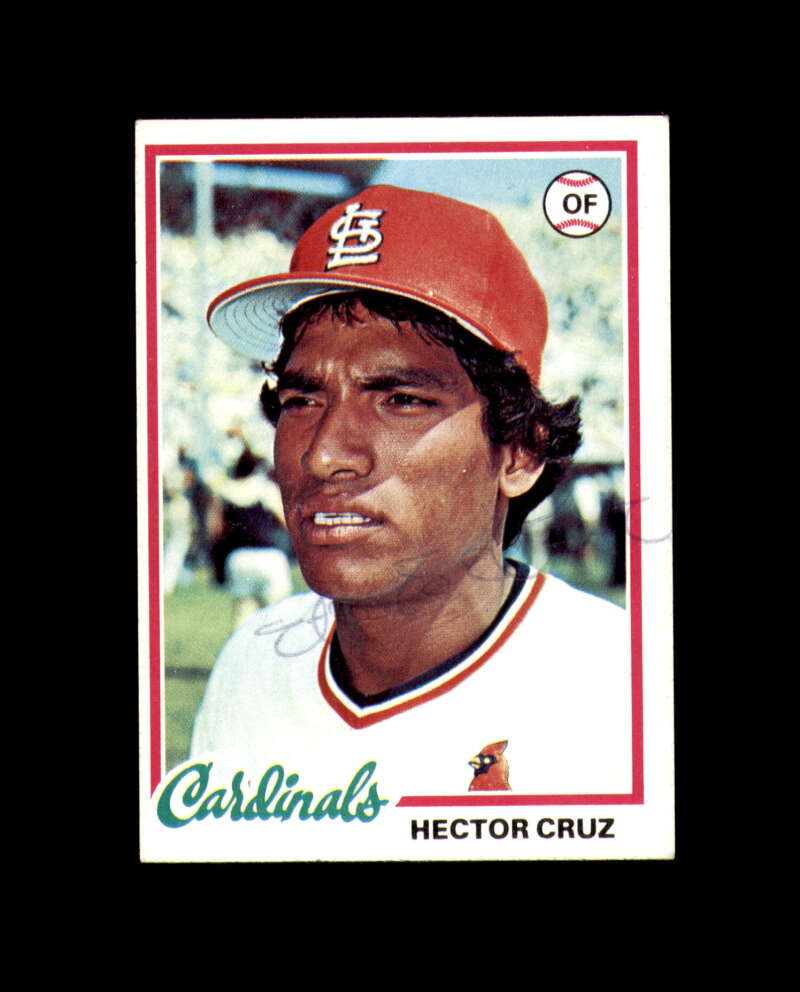 Hector Cruz Signed 1978 Topps St. Louis Cardinals Autograph