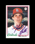 Mike Phillips Signed 1978 Topps St. Louis Cardinals Autograph