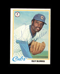 Ray Burris Signed 1978 Topps Chicago Cubs Autograph