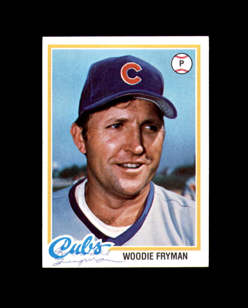 Woodie Fryman Signed 1978 Topps Chicago Cubs Autograph