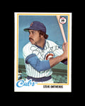 Steve Ontiveros Signed 1978 Topps Chicago Cubs Autograph