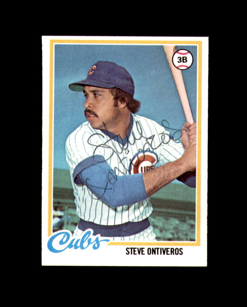 Steve Ontiveros Signed 1978 Topps Chicago Cubs Autograph