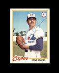 Steve Rogers Signed 1978 Topps Montreal Expos Autograph