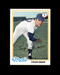 Craig Swan Signed 1978 Topps New York Mets Autograph