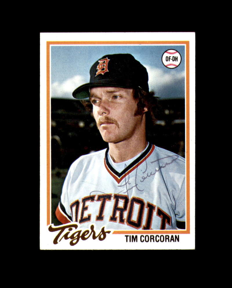 Tim Corcoran Signed 1978 Topps Detroit Tigers Autograph