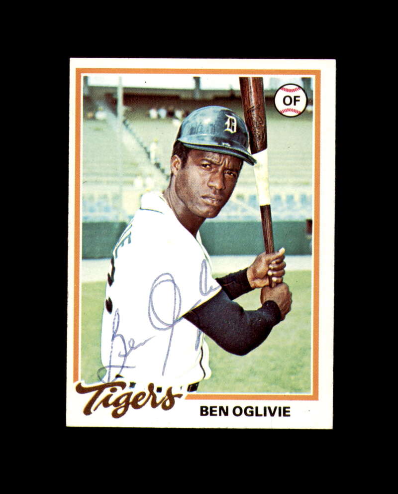 Ben Oglivie Signed 1978 Topps Detroit Tigers Autograph