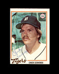 Chuck Scrivener Signed 1978 Topps Detroit Tigers Autograph