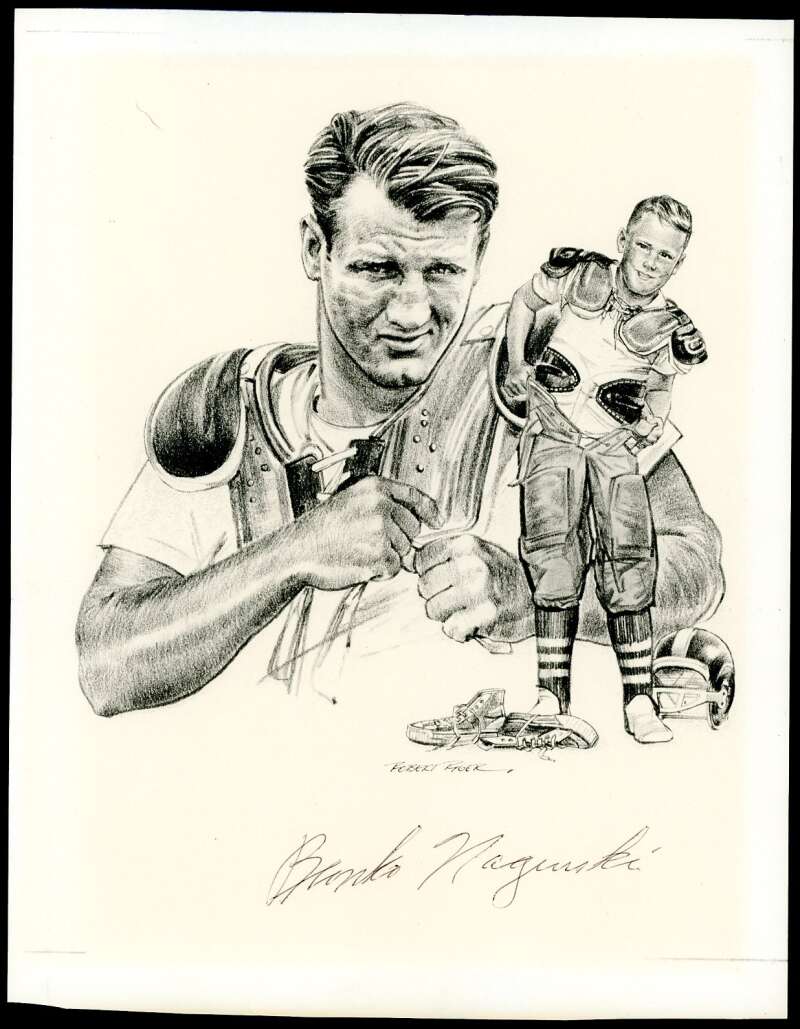 Bronko Nagurski PSA DNA Autograph 8x10 Photo Bears Signed