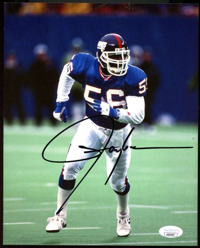 Lawrence Taylor JSA Coa Autograph 8x10 Photo Giants Signed