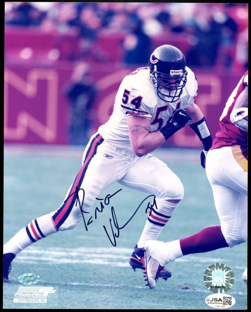 Brian Urlacher JSA Coa Autograph 8x10 Photo Bears Signed