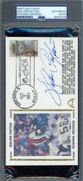 Walter Payton PSA DNA Autograph 1984 First Day Cover Cache FDC Rushing Record Signed
