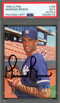 Mariano Rivera Mint 9 PSA DNA Signed 1996 Fleer Ultra Autograph Yankees