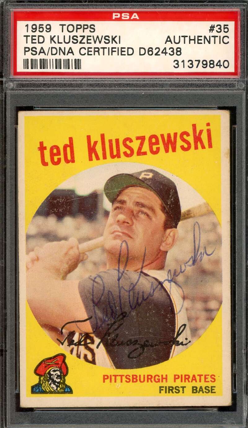 Ted Kluszewski PSA DNA Signed 1959 Topps Autograph