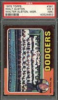 Walter Alston PSA DNA Signed 1975 Topps Dodgers Autograph