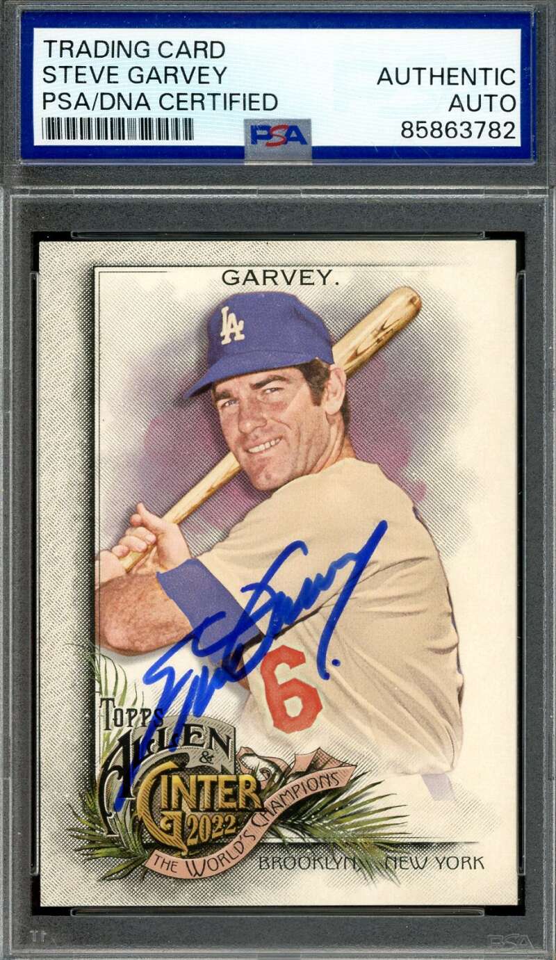 Steve Garvey PSA DNA Signed 2022 Topps Allen & Ginter Autograph
