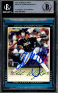 Adam Wainwright Beckett BAS Signed 2002 Bowman Draft Rookie Autograph Cardinals