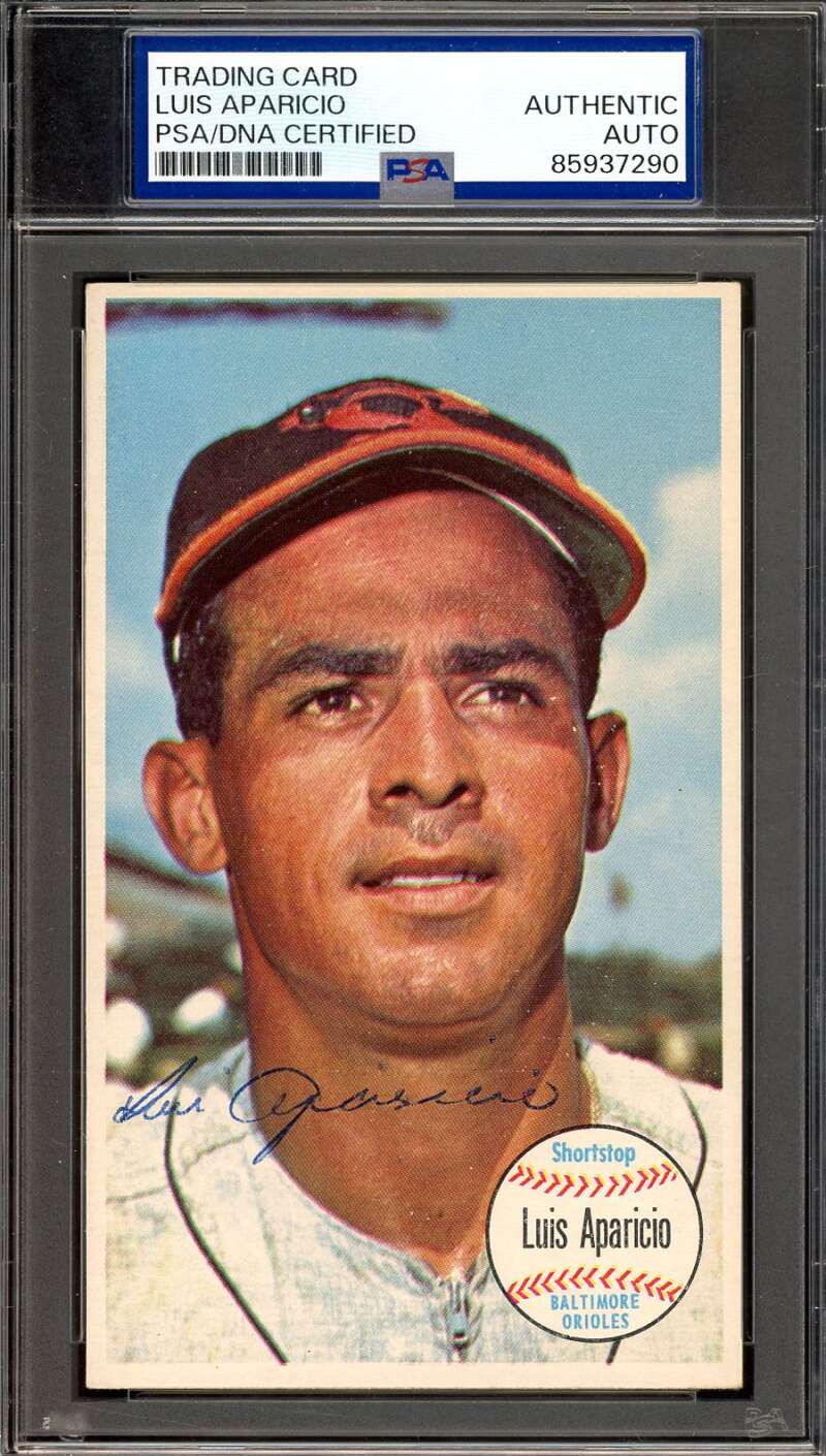 Luis Aparicio PSA DNA Signed 1964 Topps Giants Autograph