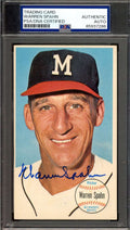 Warren Spahn PSA DNA Signed 1964 Topps Giants Autograph