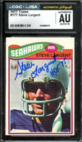Steve Largent Gem Mint 10 CGC JSA Coa Signed 1977 Topps Rookie Autograph