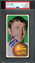 Rod Thorn Mint 9 PSA DNA Signed 1970 Topps Rookie Jordan Draft Autograph
