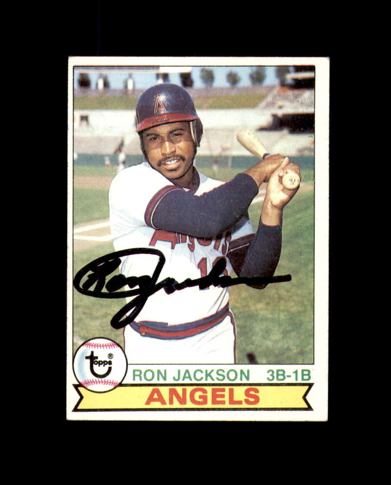 Ron Jackson Signed 1979 Topps California Angels Autograph