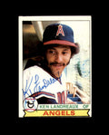 Ken Landreaux Signed 1979 Topps California Angels Autograph