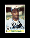 Alvis Woods Signed 1979 Topps Toronto Blue Jays Autograph