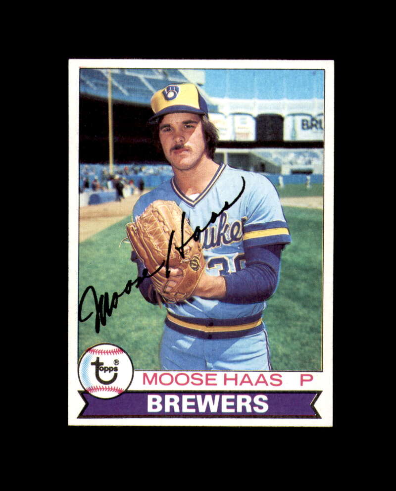 Moose Haas Signed 1979 Topps Milwaukee Autograph