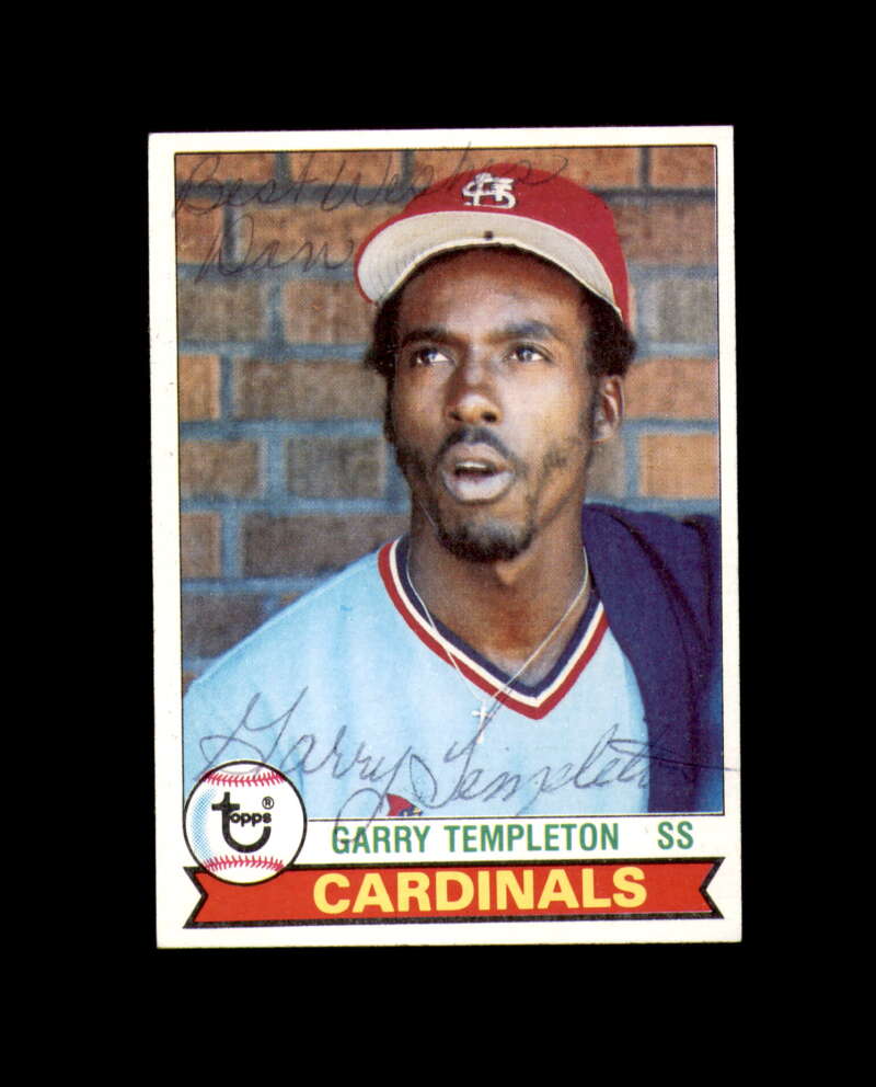 Garry Templeton Signed 1979 Topps St. Louis Cardinals Autograph