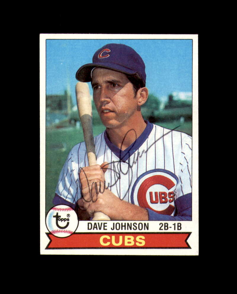 Dave Johnson Signed 1979 Topps Chicago Cubs Autograph