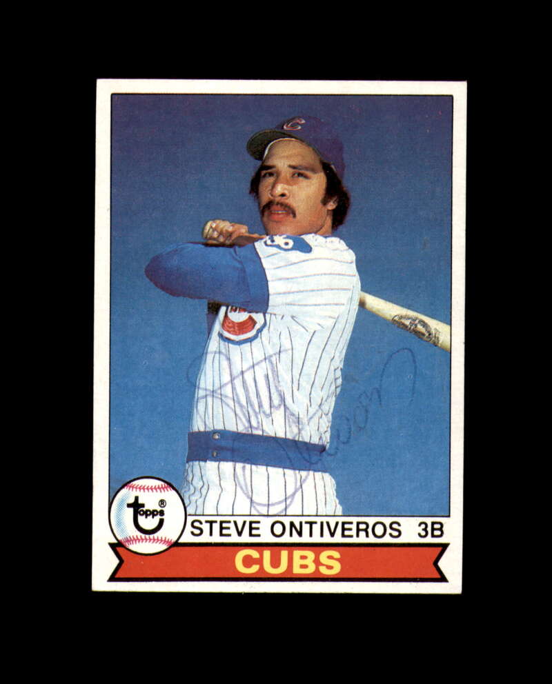 Steve Ontiveros Signed 1979 Topps Chicago Cubs Autograph