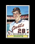 Ed Halicki Signed 1979 Topps San Francisco Giants Autograph