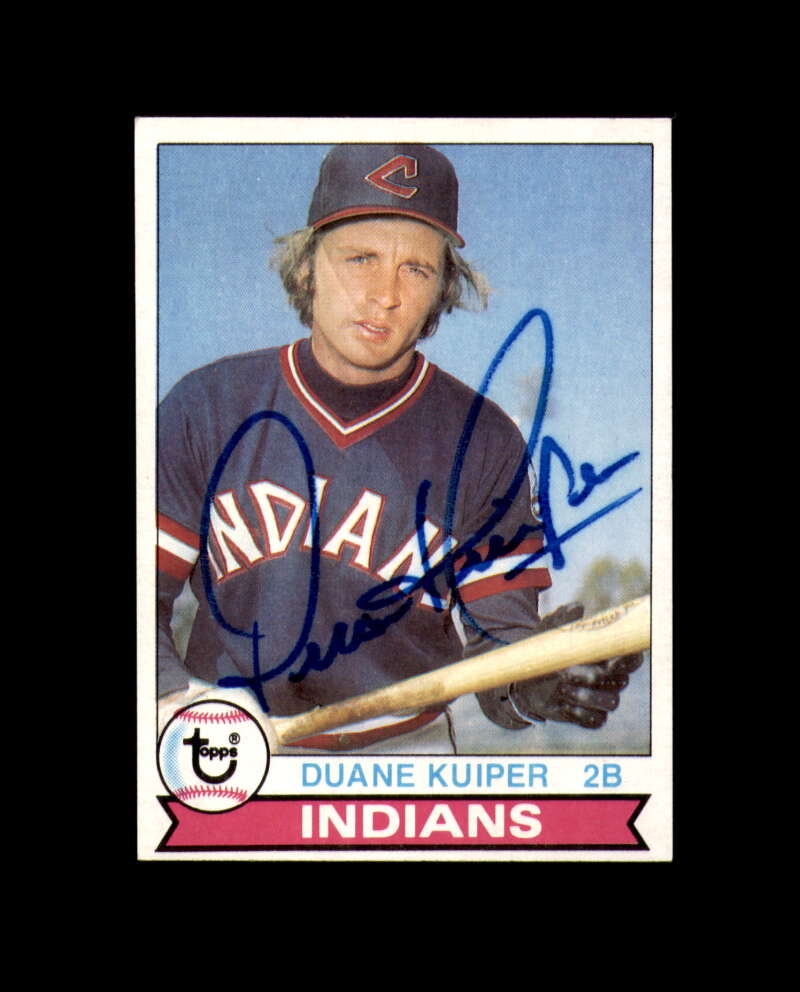 Duane Kuiper Signed 1979 Topps Cleveland Autograph