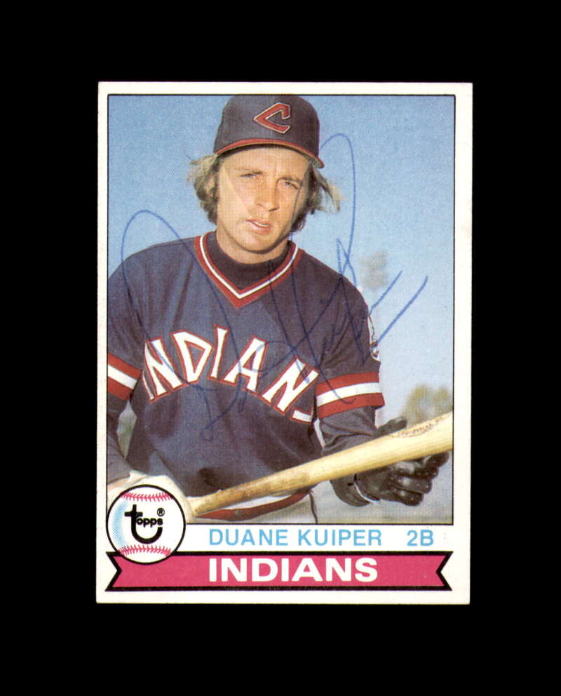Duane Kuiper Signed 1979 Topps Cleveland Autographed
