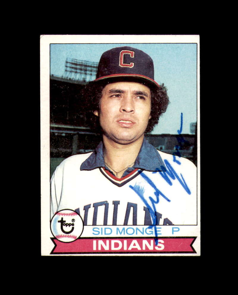 Sid Monge Signed 1979 Topps Cleveland Autograph