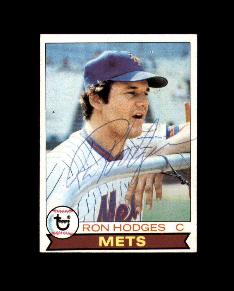 Ron Hodges Signed 1979 Topps New York Mets Autograph