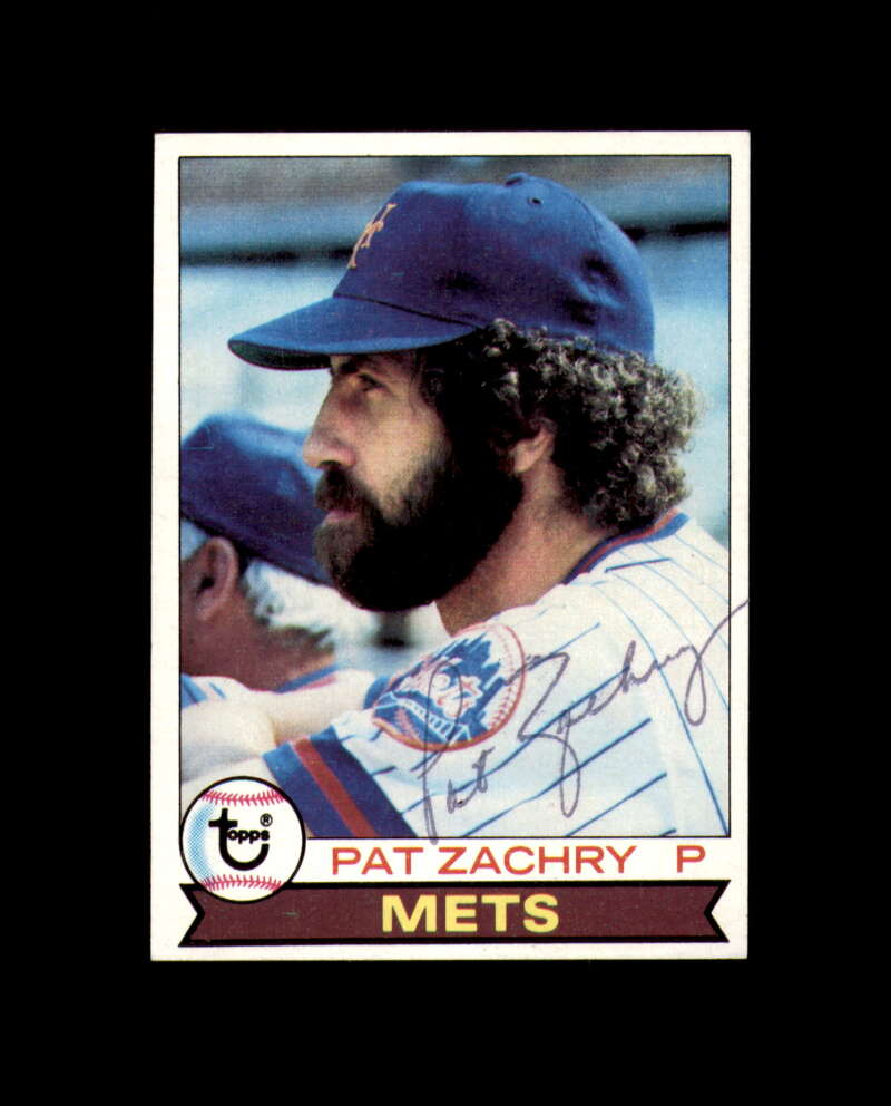 Pat Zachry Signed 1979 Topps New York Mets Autograph
