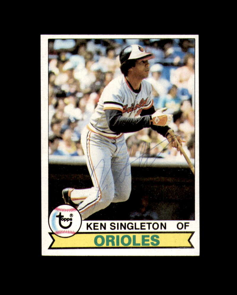 Ken Singleton Signed 1979 Topps Baltimore Orioles Autograph