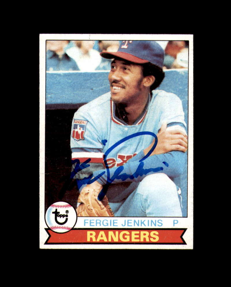 Fergie Jenkins Signed 1979 Topps Texas Rangers Autograph