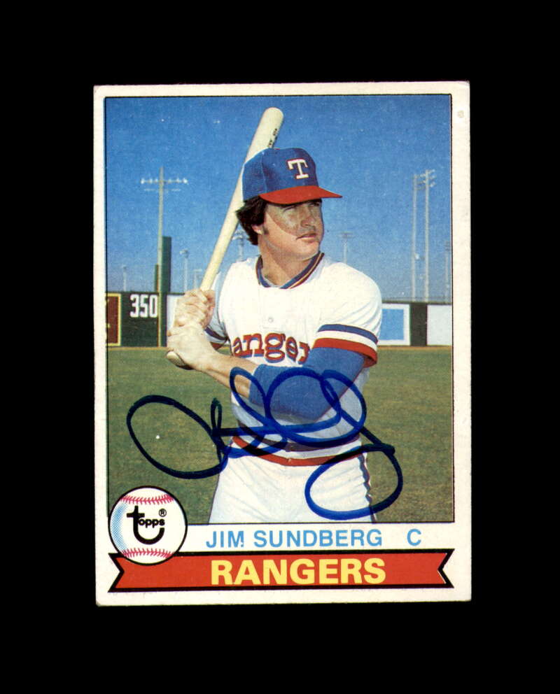 Jim Sundberg Signed 1979 Topps Texas Rangers Autograph