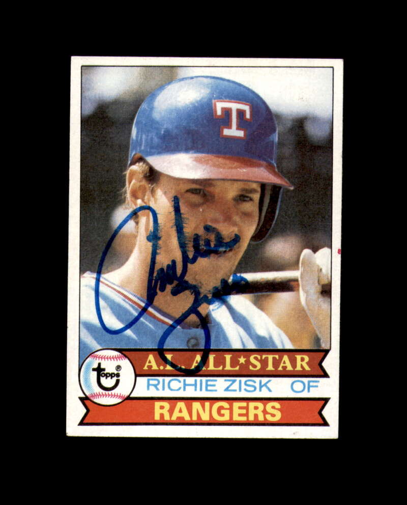 Richie Zisk Signed 1979 Topps Texas Rangers Autograph