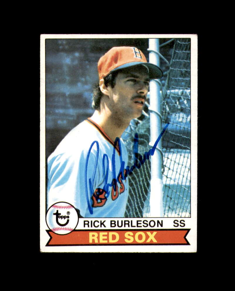 Rick Burleson Signed 1979 Topps Boston Red Sox Autograph