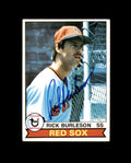 Rick Burleson Signed 1979 Topps Boston Red Sox Autograph