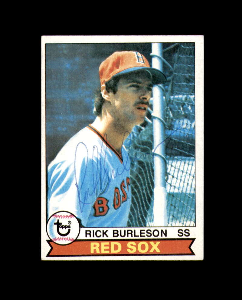 Rick Burleson Signed 1979 Topps Boston Red Sox Autographed