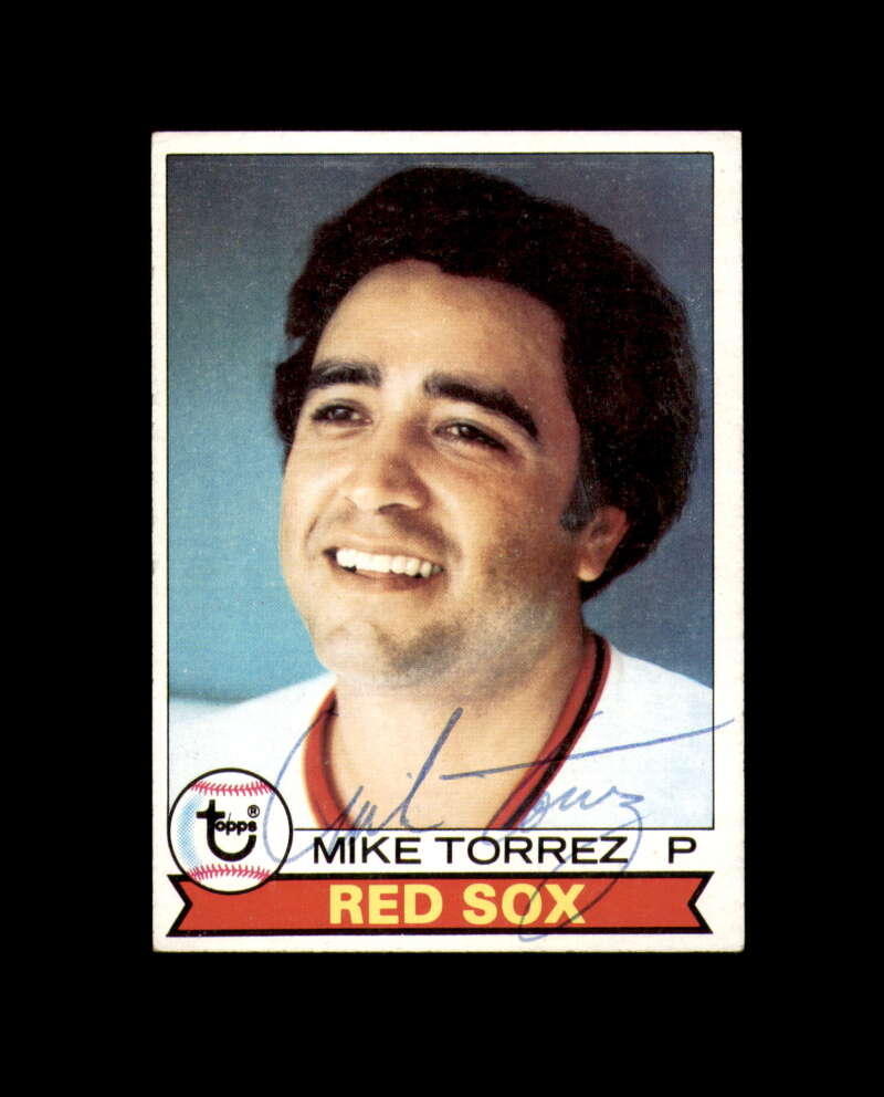 Mike Torrez Signed 1979 Topps Boston Red Sox Autograph
